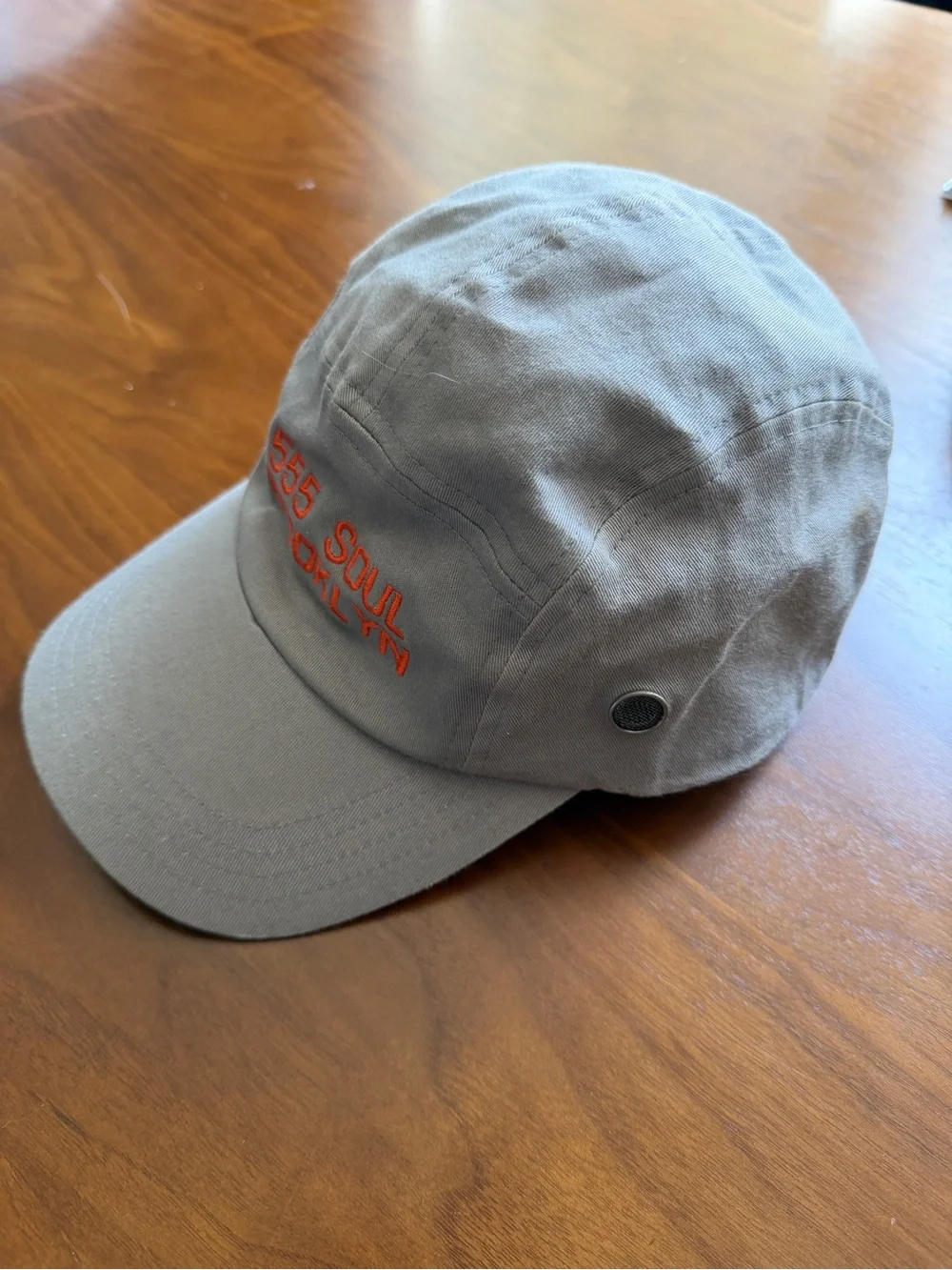 **RARE VINTAGE ** Original  90s 555 Soul Brooklyn Embroidered Gray Fitted Cap